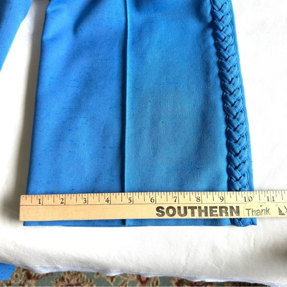 Veronica Beard Dove Woven Wide-leg Pants Blue 4 - Picture 15 of 15